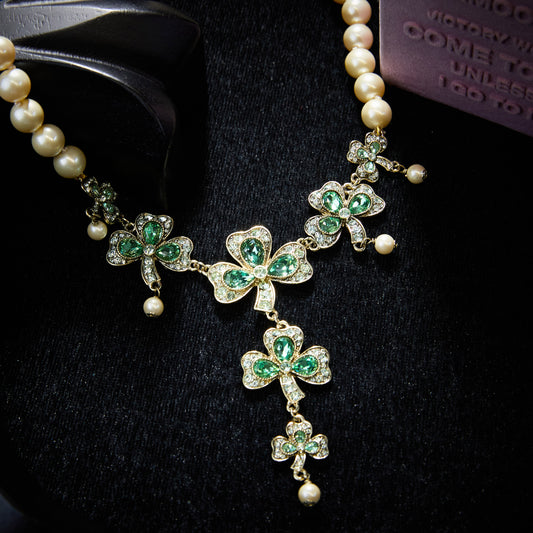 Sparkling Swarovski Crystal Copper Alloy Necklace KK-JB0037