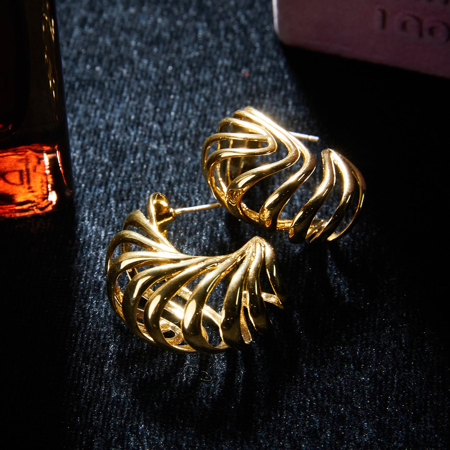 Elegant Copper Alloy Earrings KK-92036