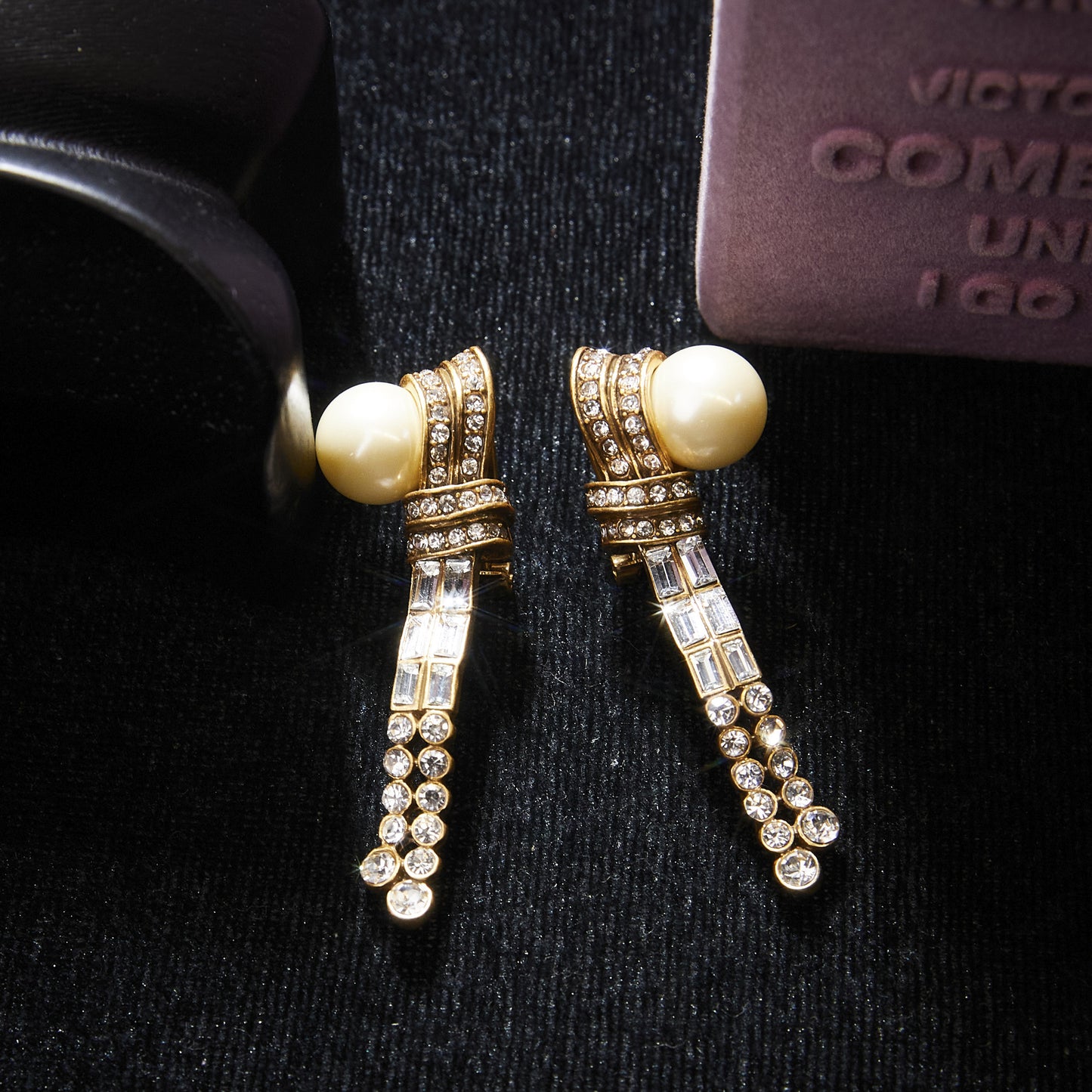 Elegant Copper Alloy Pearl-Imitation Earrings   KK-9801