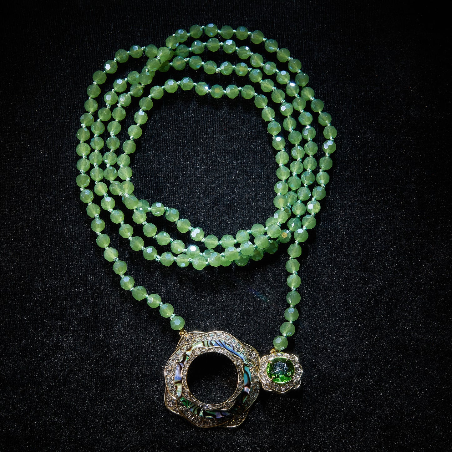 Sparkling Swarovski Crystal Copper Alloy Necklace & Earrings Set KK-92199