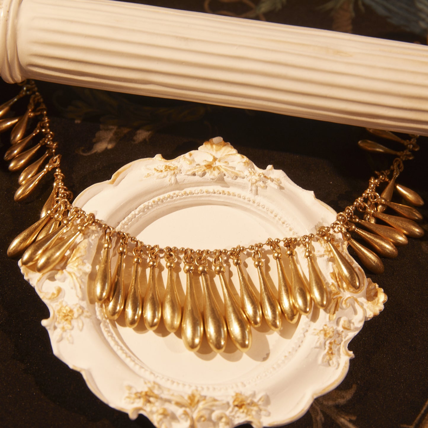 Elegant Copper Alloy Necklace KK-91369