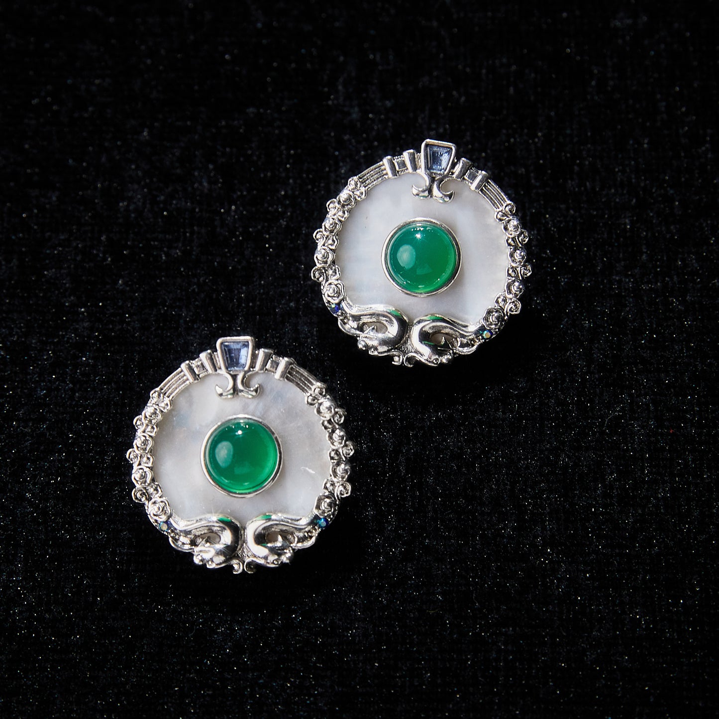 Sparkling Swarovski Crystal Copper Alloy Earrings   KK-JK0003