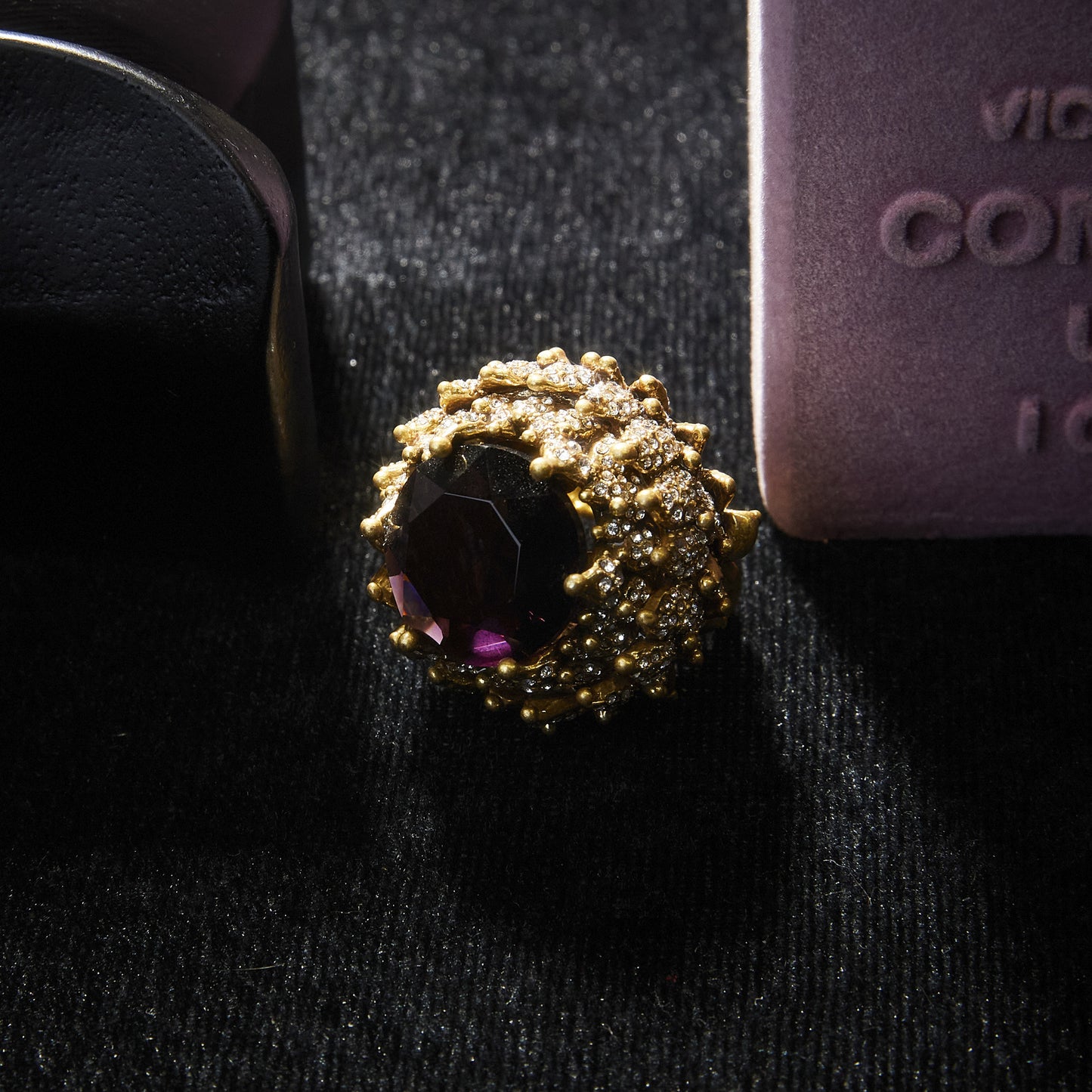 Sparkling Swarovski Crystal Copper Alloy Ring KK-91884