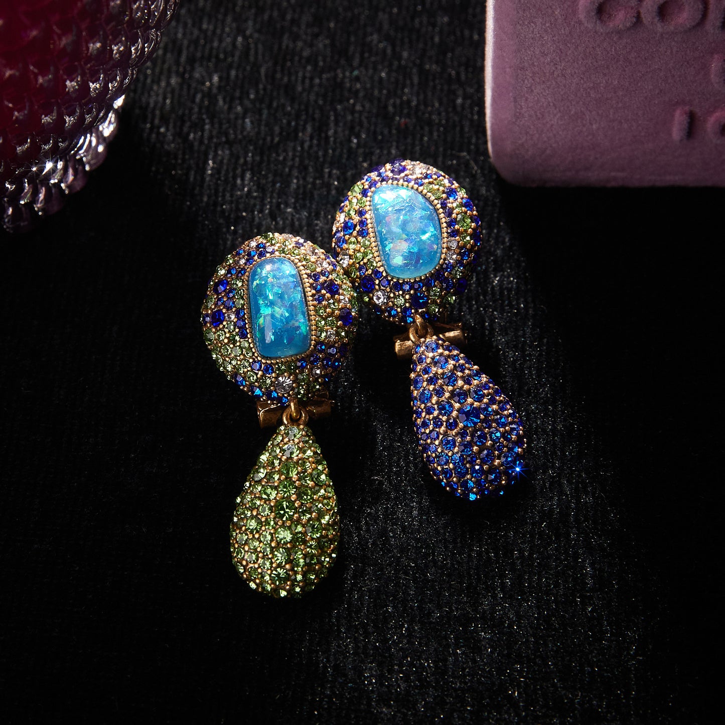 Refined Swarovski Crystal Copper Alloy Earrings  KK-91043