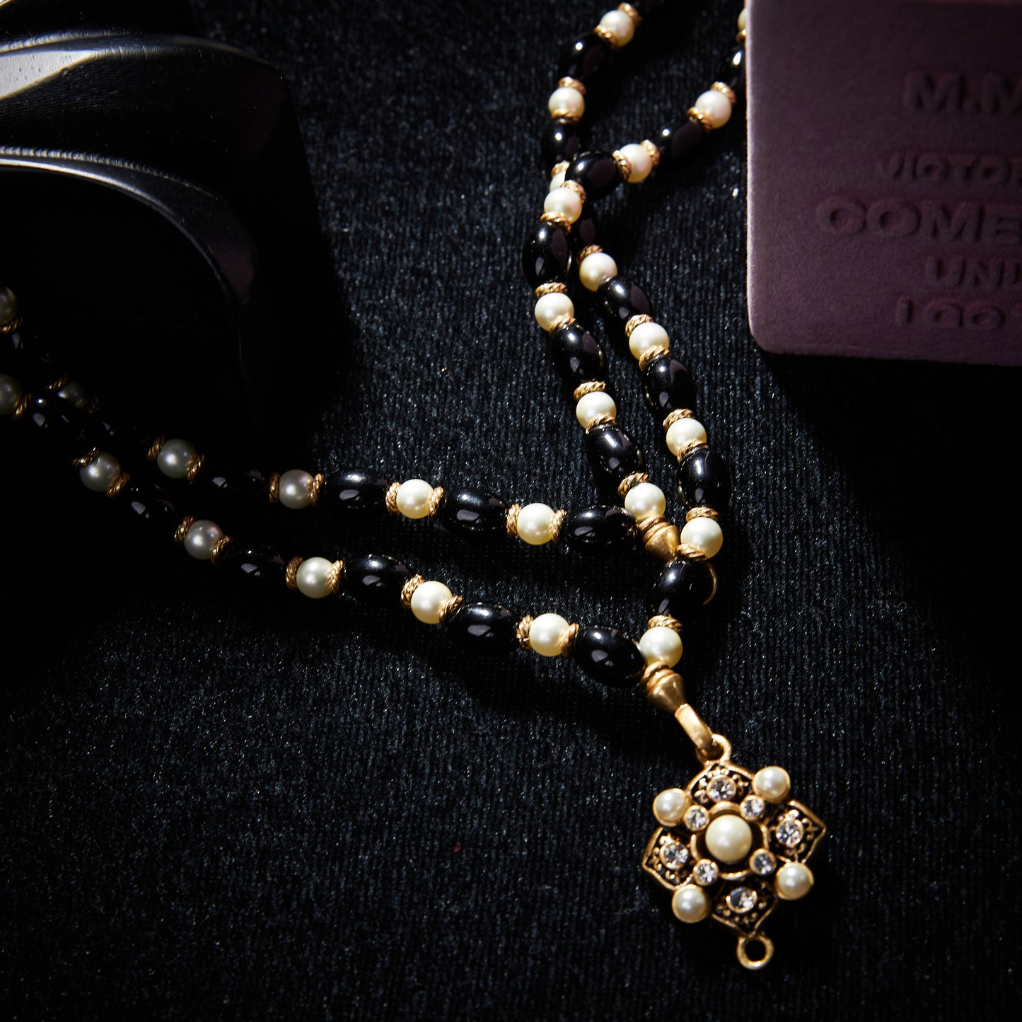 Timeless Swarovski Crystal Copper Alloy Pearl-Imitation Necklace & Earrings KK-91970