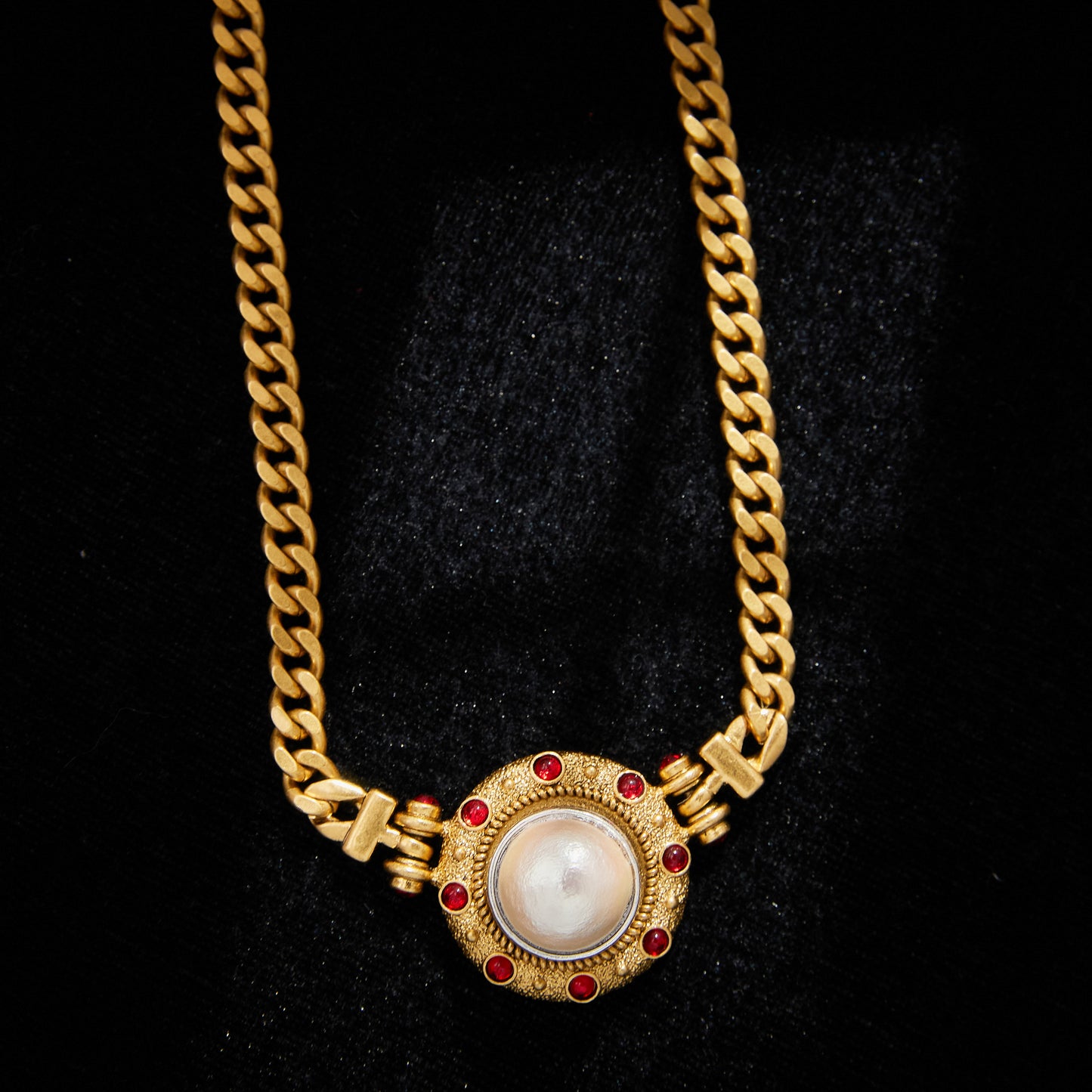 Copper Alloy Pearl-Imitation Necklace KK-JK0017