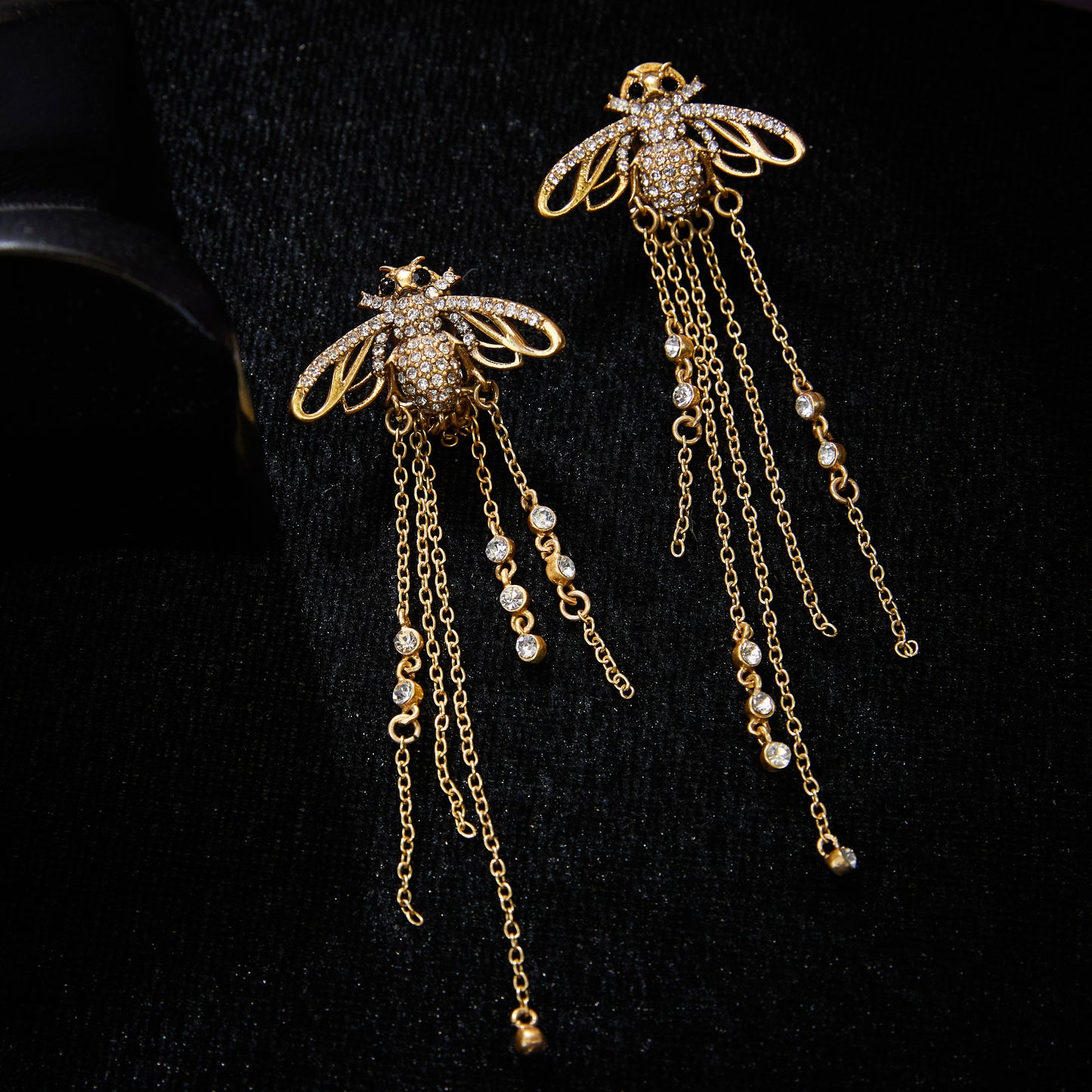 Sparkling Swarovski Crystal Copper Alloy Earrings  KK-JB0019