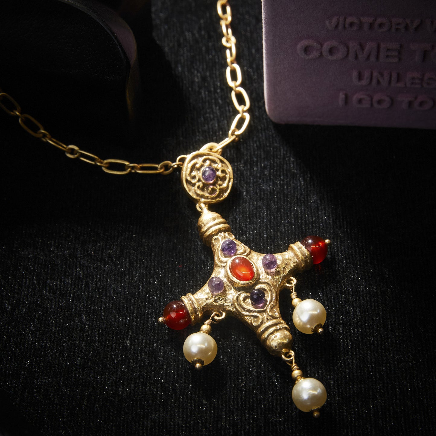 Refined Swarovski Crystal Copper Alloy Pearl-Imitation Necklace KK-91184