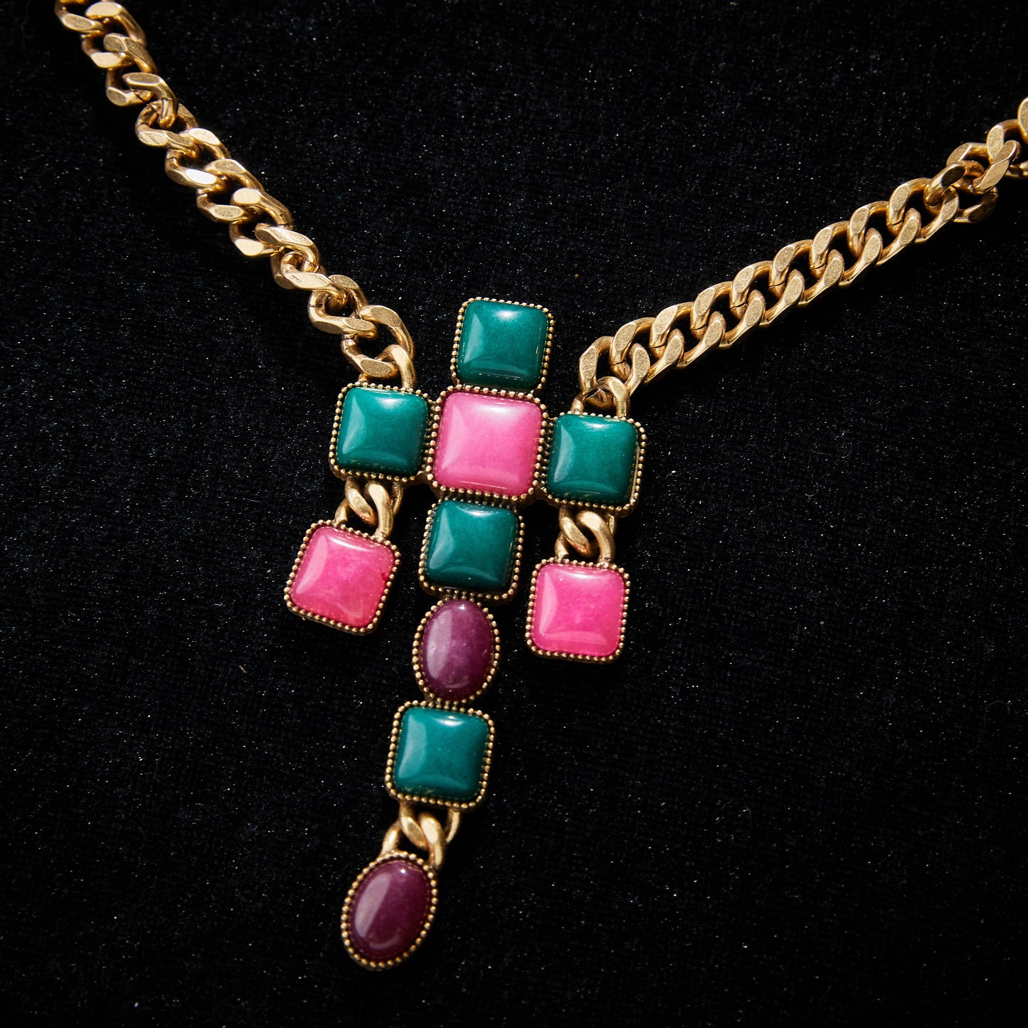 Sparkling  Copper Alloy Necklace KK-JK0085
