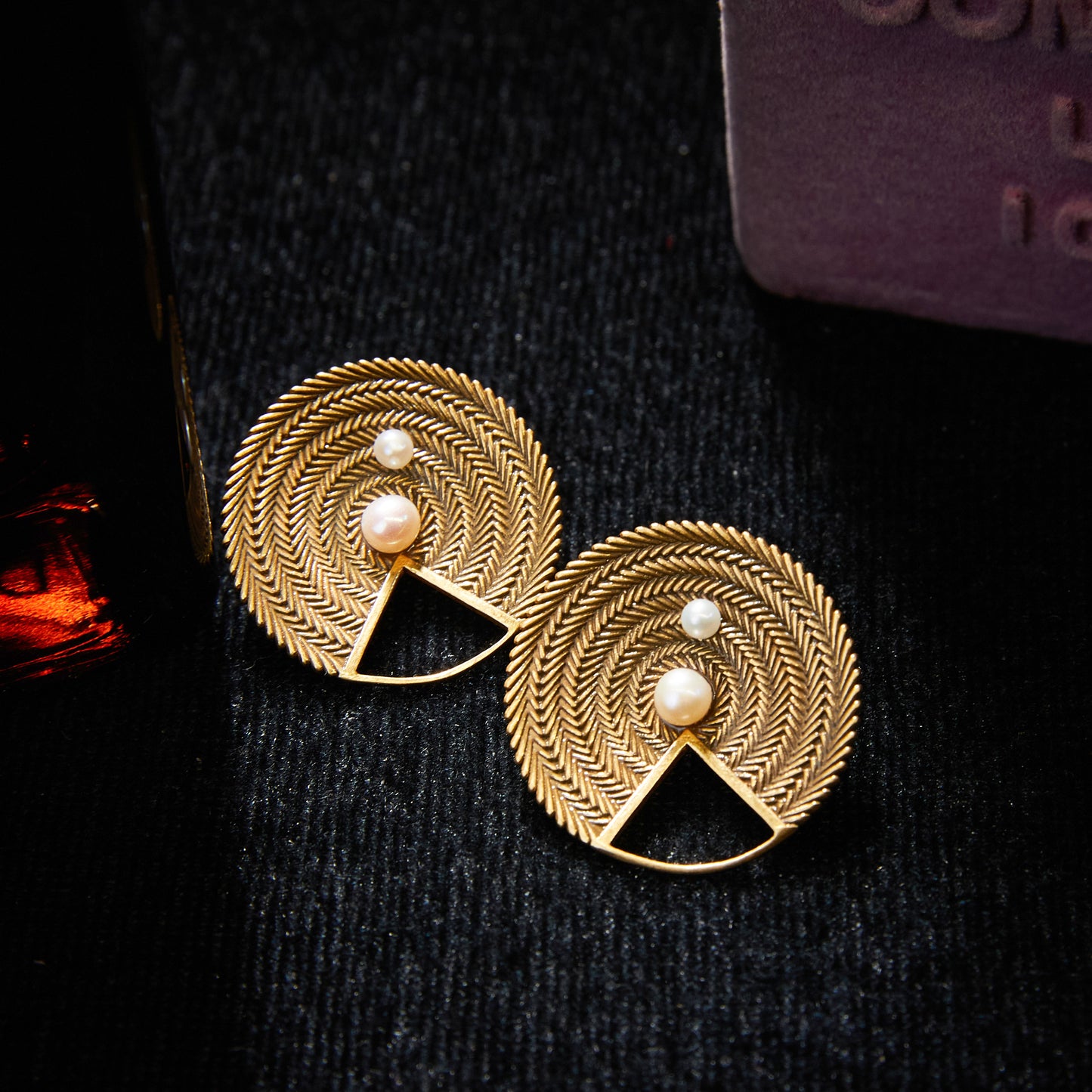 Elegant Copper Alloy Pearl-Imitation Earrings KK-JB0121