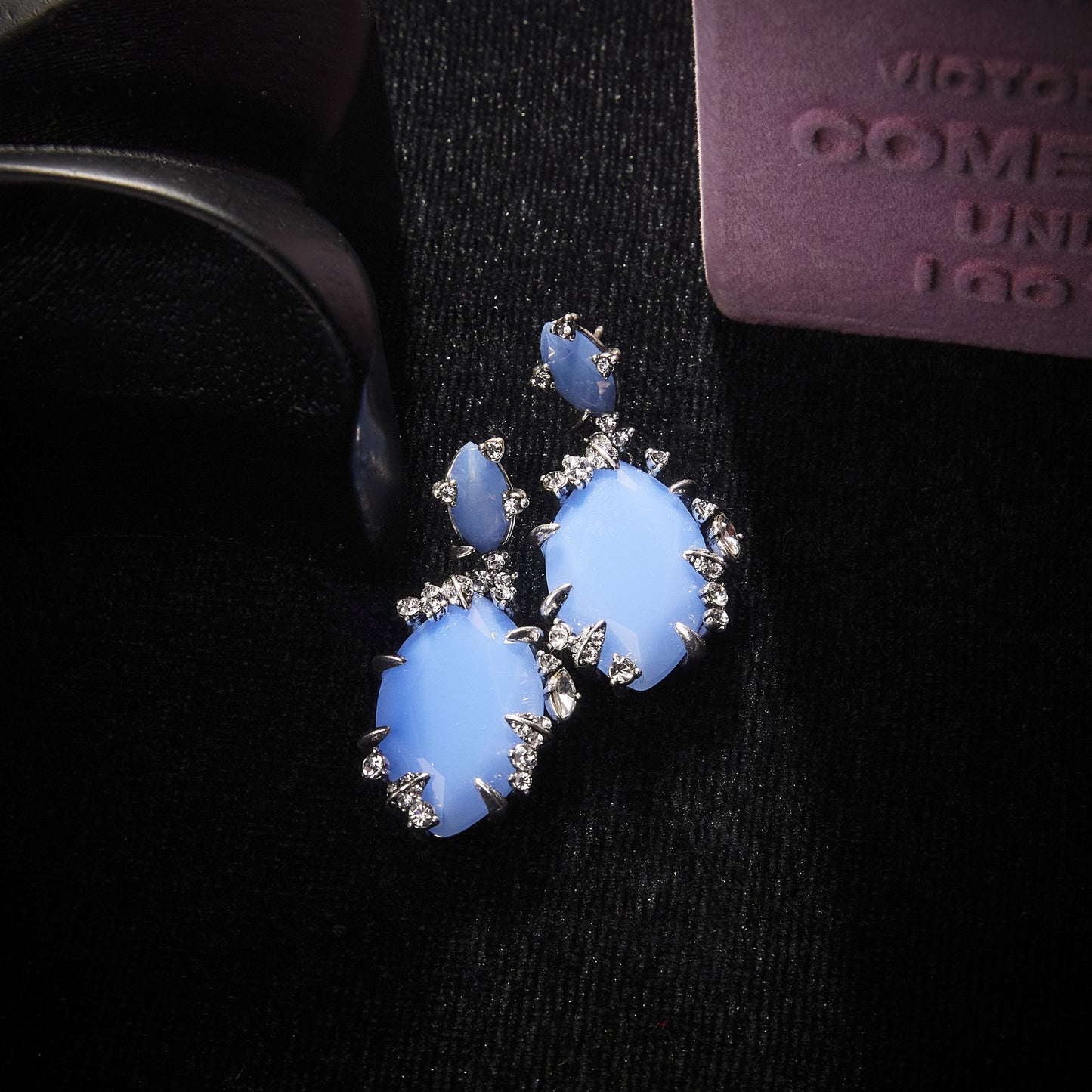 Sparkling Swarovski Crystal Copper Alloy Earrings KK-9315