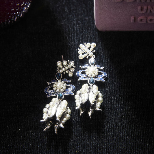 Elegant Copper Alloy Earrings  KK-FL017