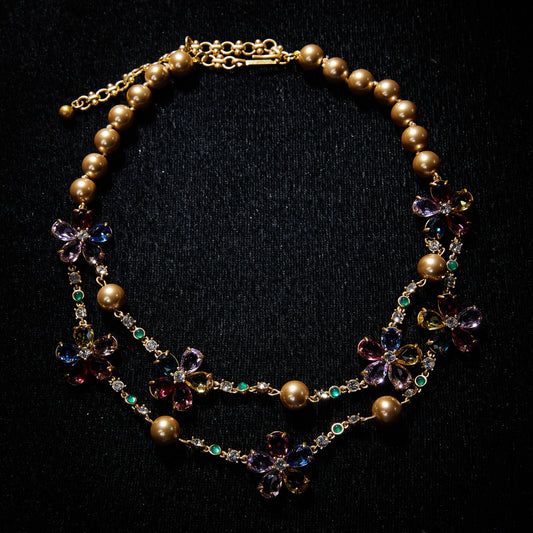 Sparkling Swarovski Crystal Copper Alloy  Pearl-Imitation Jewelry Set KK-91921