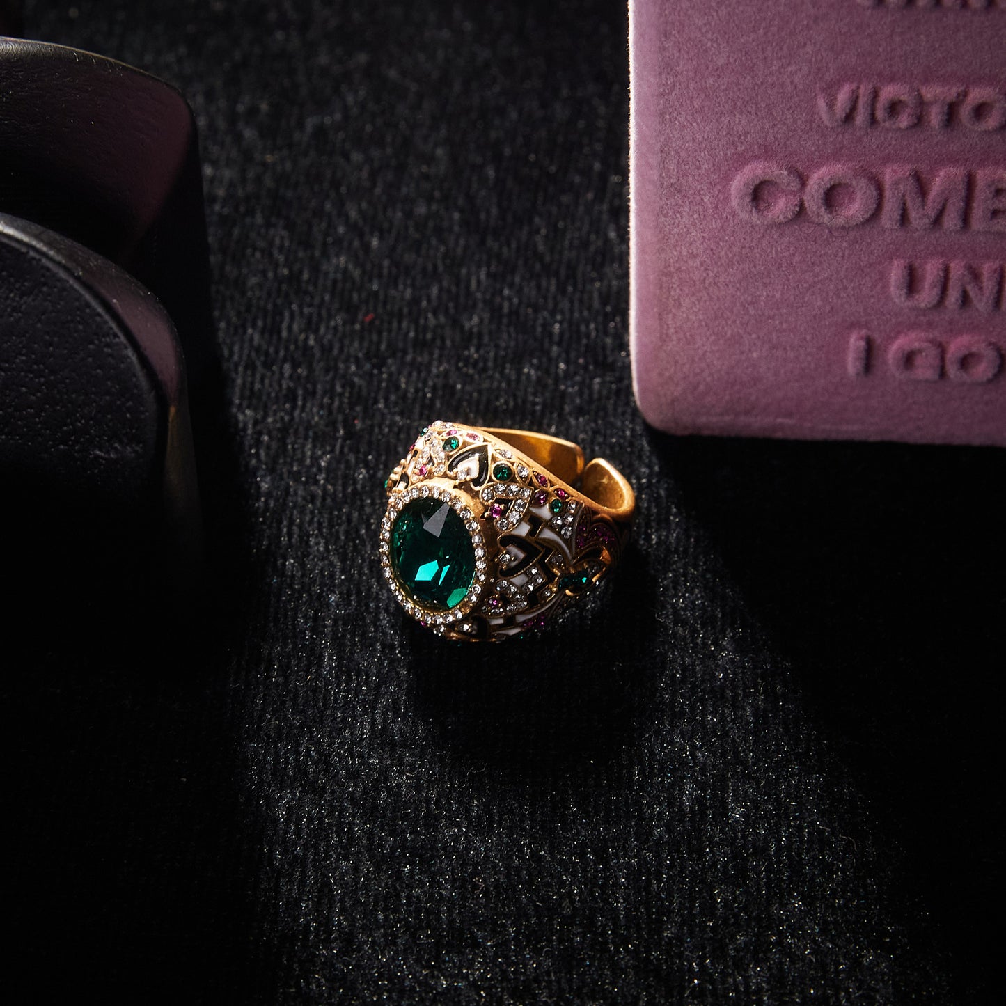 Sparkling Swarovski Crystal Copper Alloy Ring KK-9796