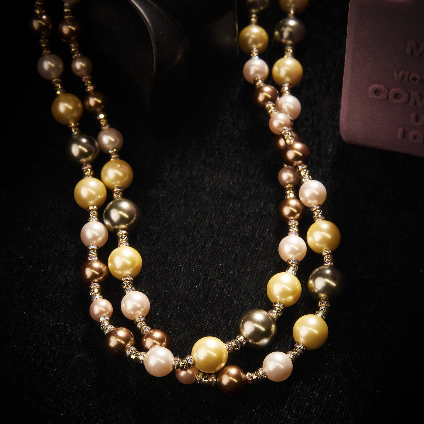 Refined Elegant Copper Alloy Pearl-Imitation Necklace KK-91490