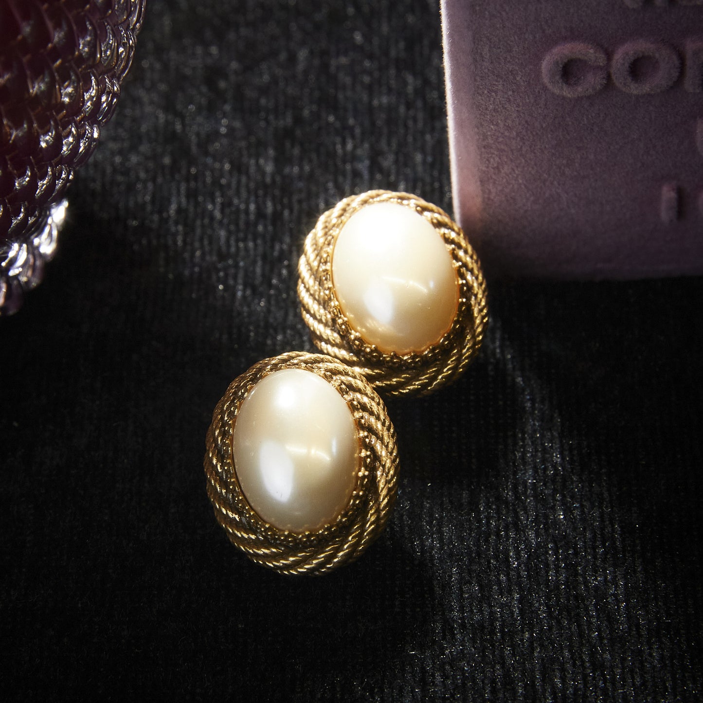 Elegant Copper Alloy Pearl-Imitation Earrings KK-9795