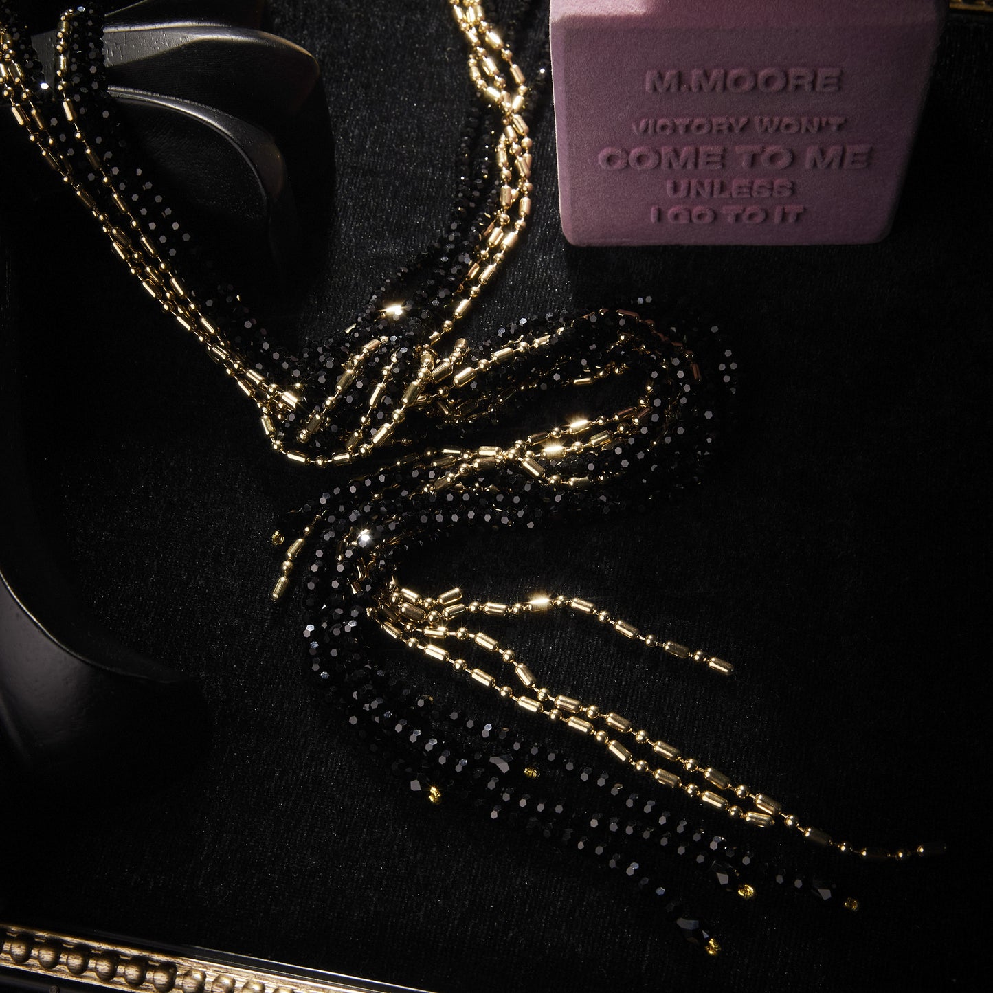 Sleek Swarovski Crystal Copper Alloy Necklace KK-91859