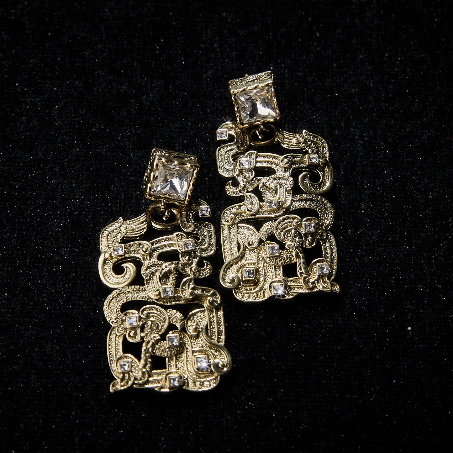 Refined Swarovski Crystal Copper Alloy Earrings KK-92144