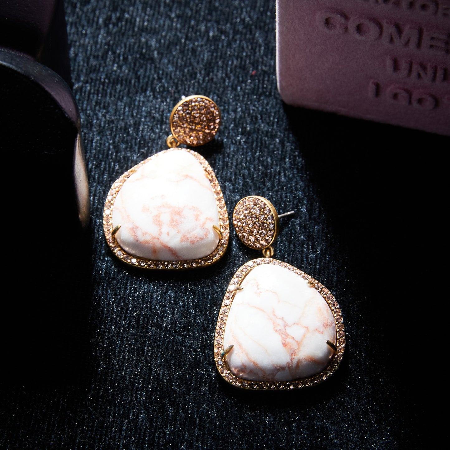 Refined Swarovski Crystal Copper Alloy Earrings  KK-9139