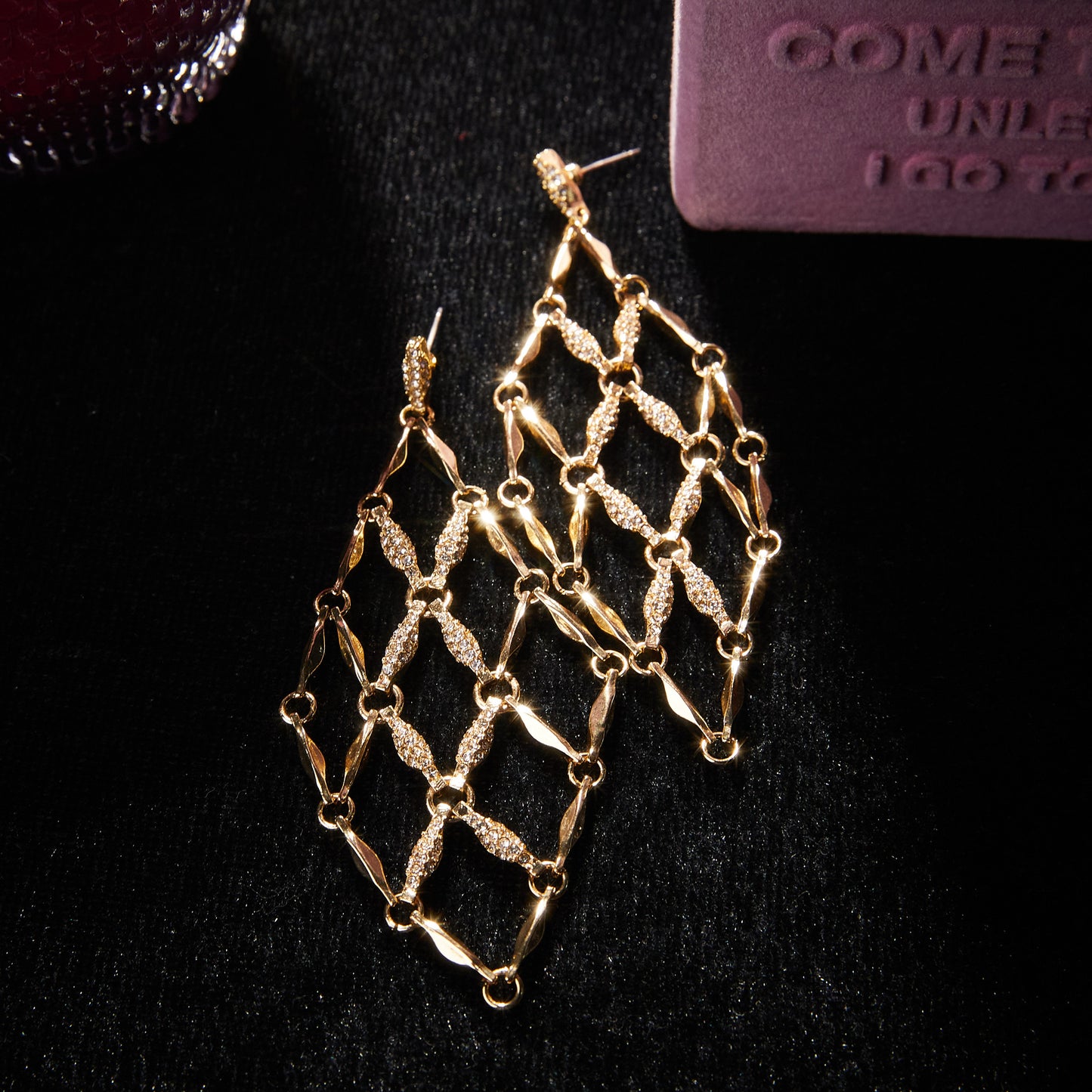 Elegant Copper Alloy Earrings  KK-9440