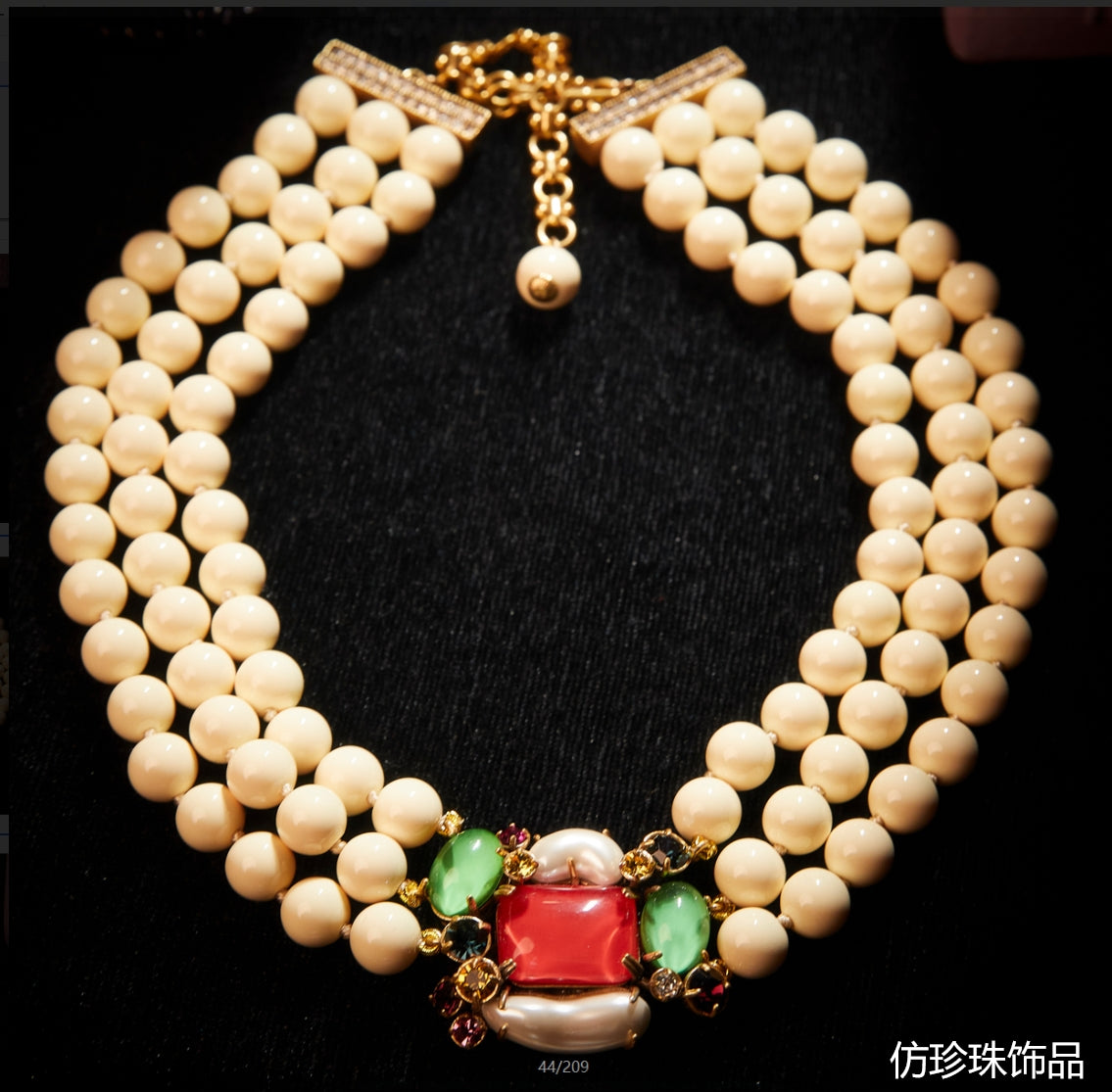 Sparkling Swarovski Crystal Copper Alloy Pearl-Imitation  Necklace & Earrings KK-91593/KK-91594