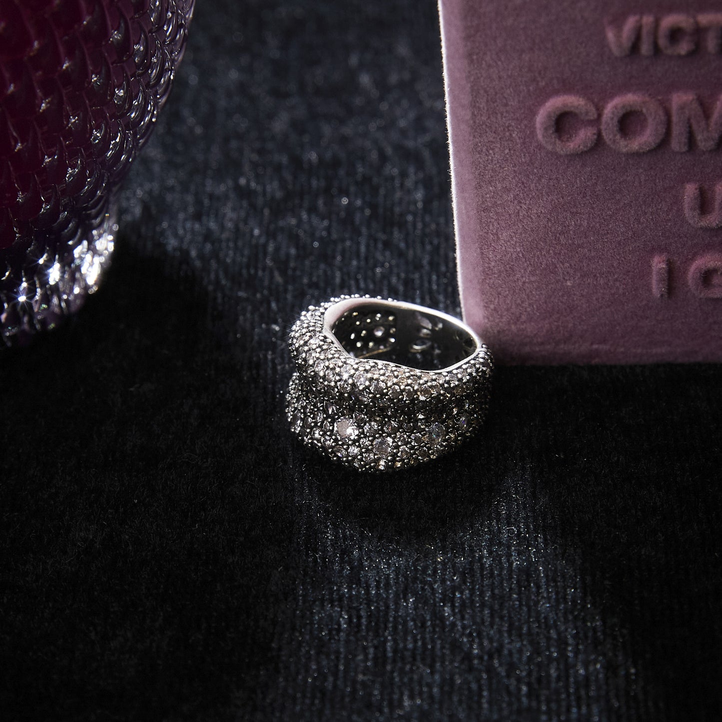 Refined Swarovski Crystal Copper Alloy Ring KK-FL002