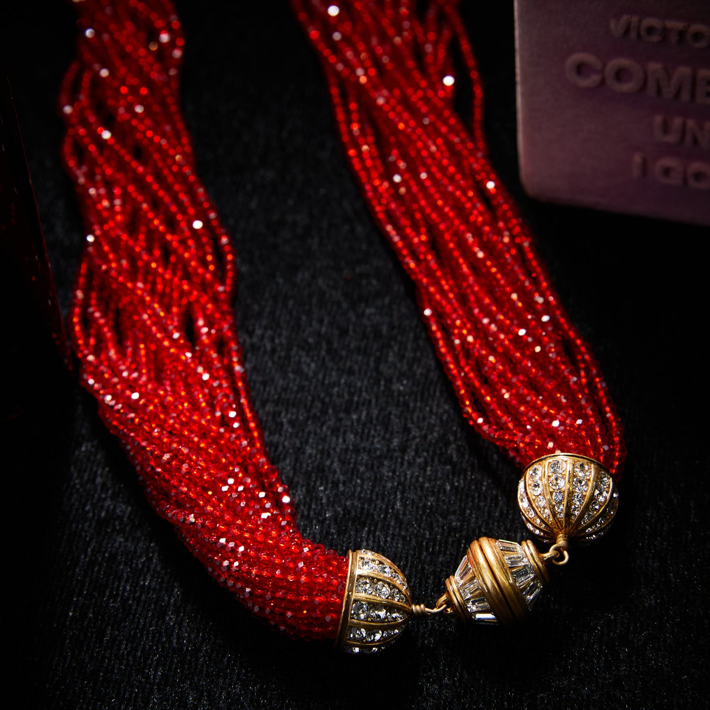 Sparkling Swarovski Crystal Copper Alloy Necklace KK-JB0131