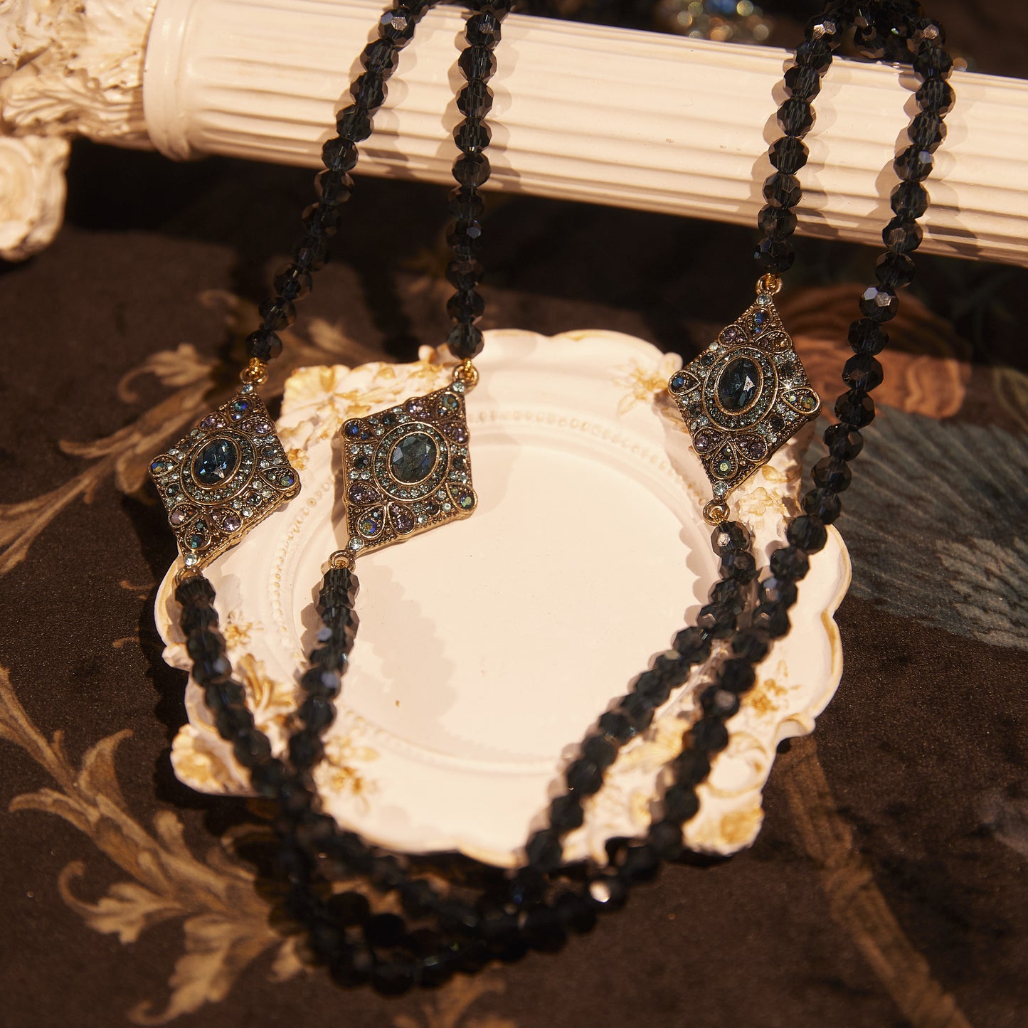 Refined Swarovski Crystal Copper Alloy Necklace KK-9901