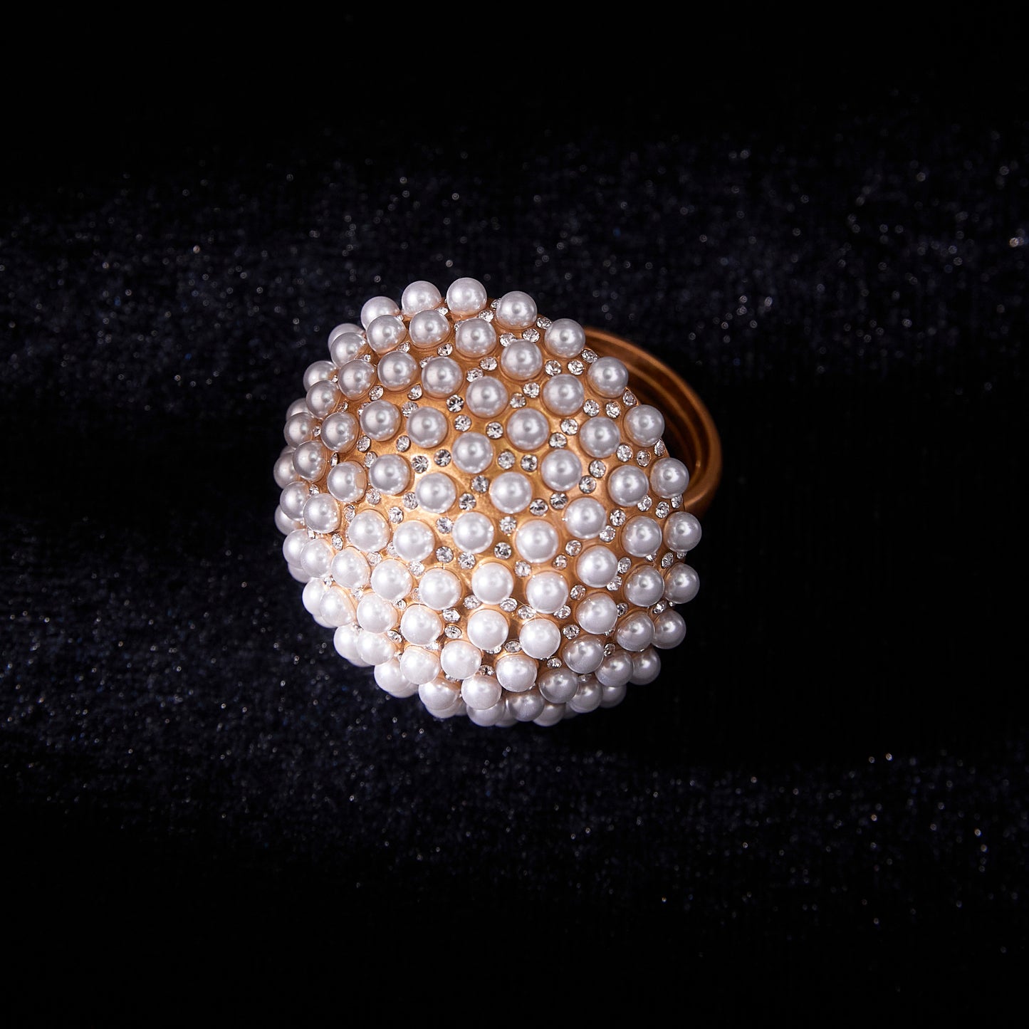 Copper Alloy Pearl-Imitation Ring KK-92183