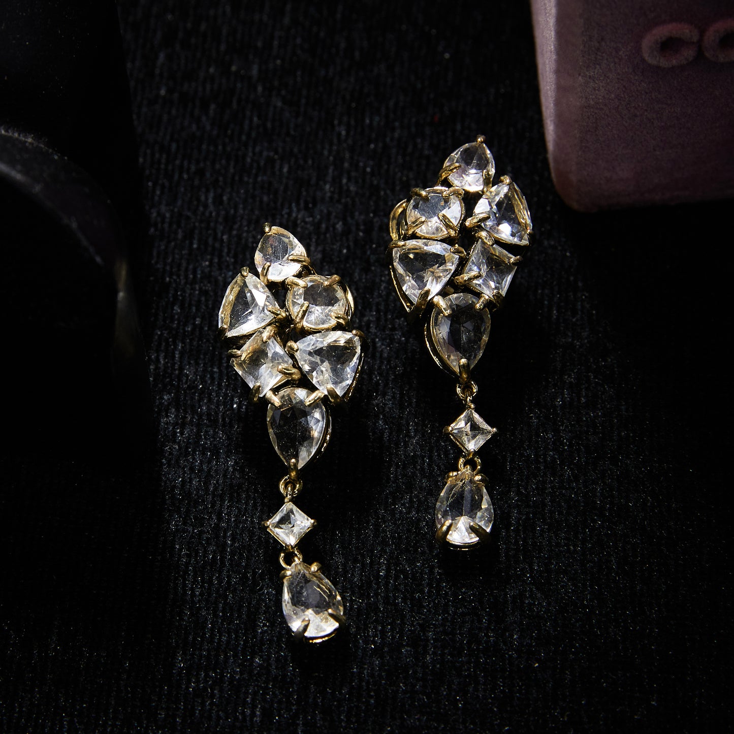 Refined Swarovski Crystal Copper Alloy Earrings  KK-JB0132