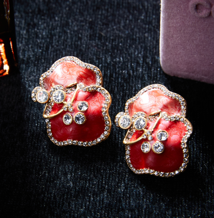 Sparkling Swarovski Crystal Copper Alloy Jewelry Set KK-JB0067