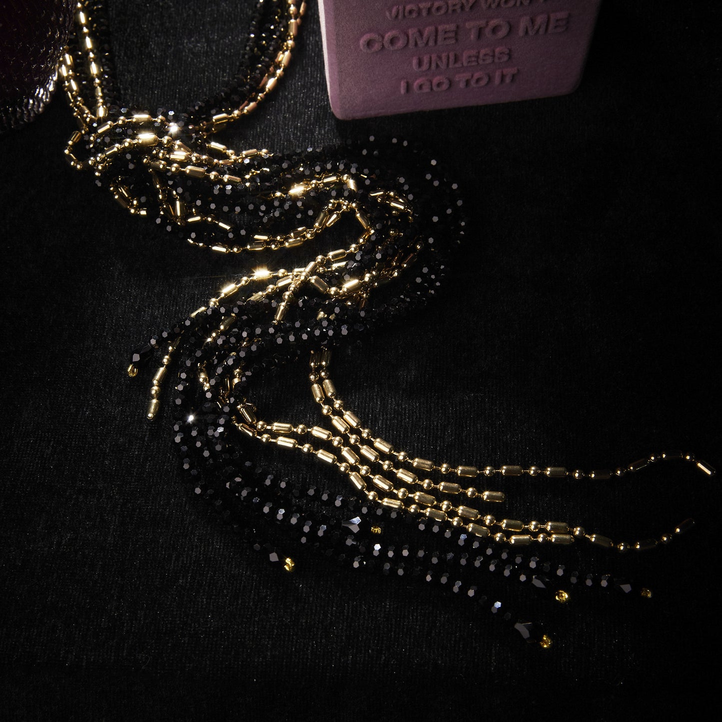 Sleek Swarovski Crystal Copper Alloy Necklace KK-91859