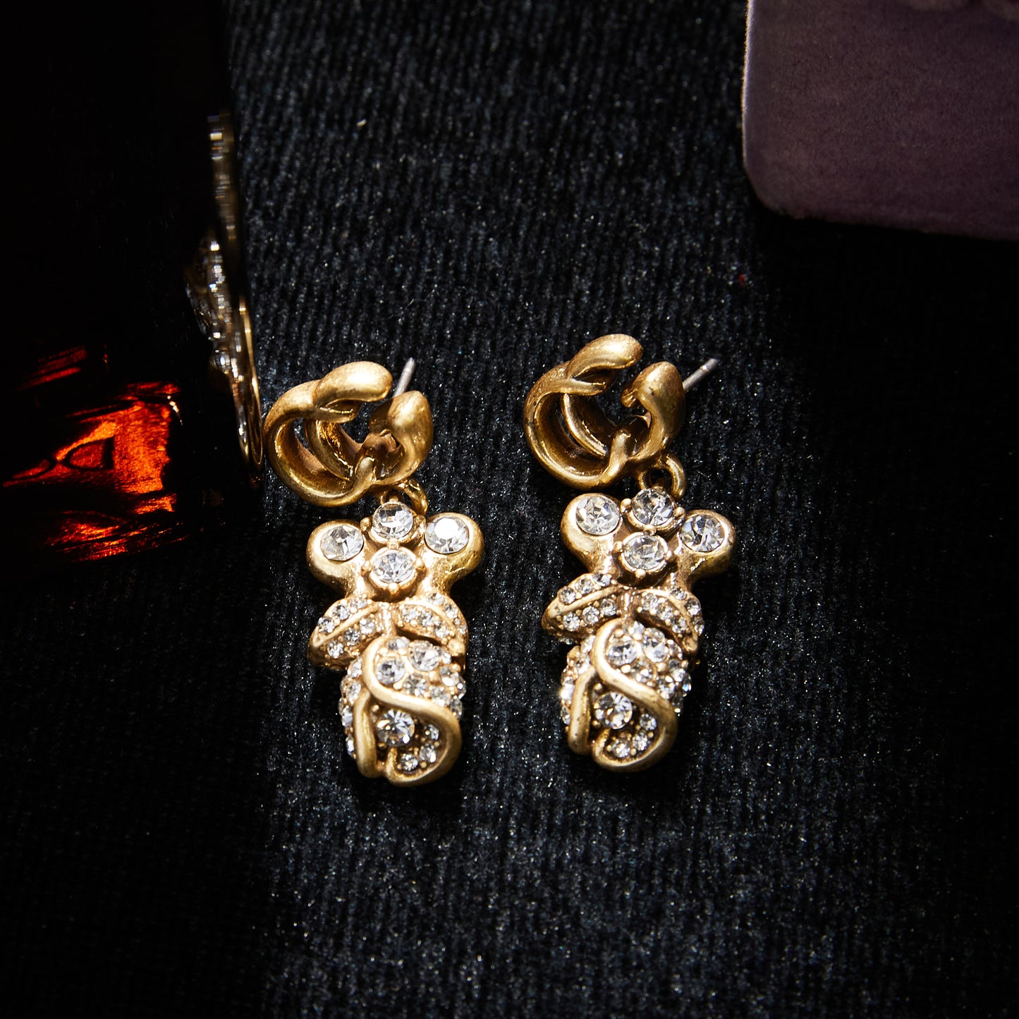 Sparkling Swarovski Crystal Copper Alloy Jewelry Set KK-JB0243