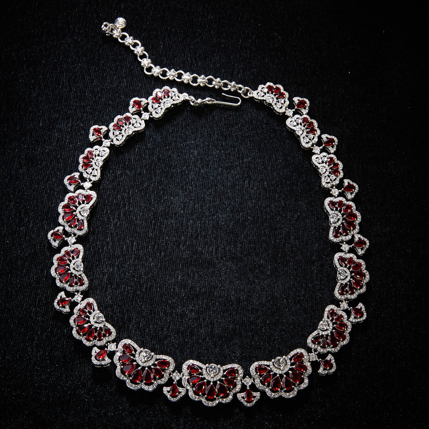 Sparkling Swarovski Crystal Copper Alloy Necklace & Earrings Set KK-JB0111