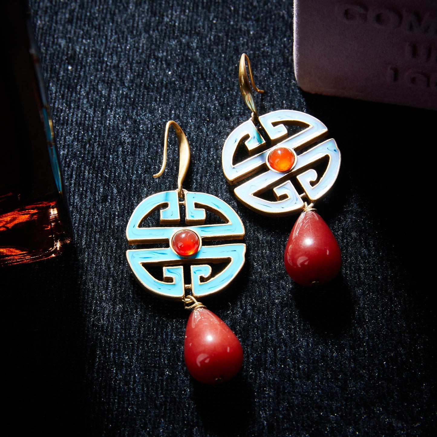 Refined Swarovski Crystal Copper Alloy Earrings  KK-9041