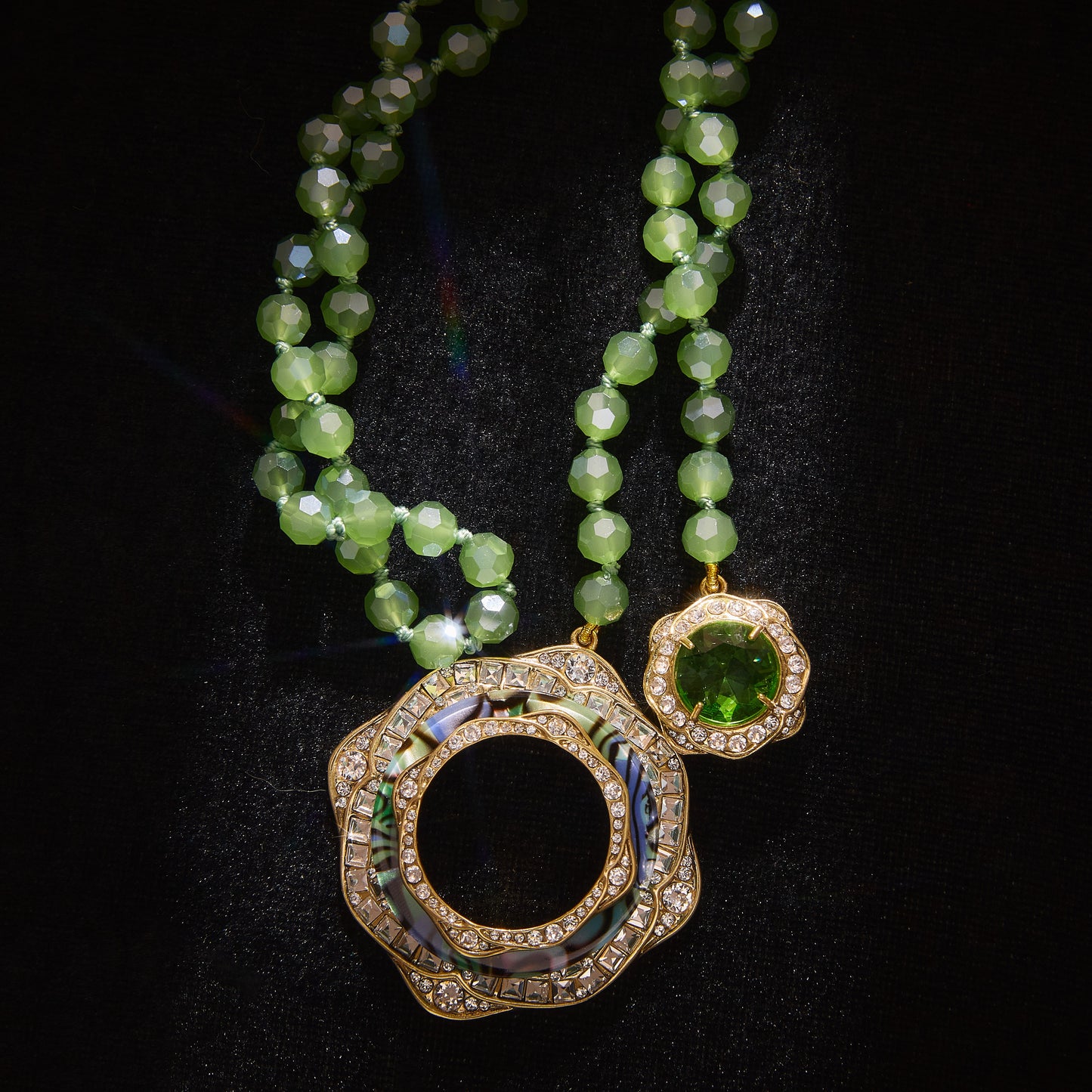 Sparkling Swarovski Crystal Copper Alloy Necklace & Earrings Set KK-92199