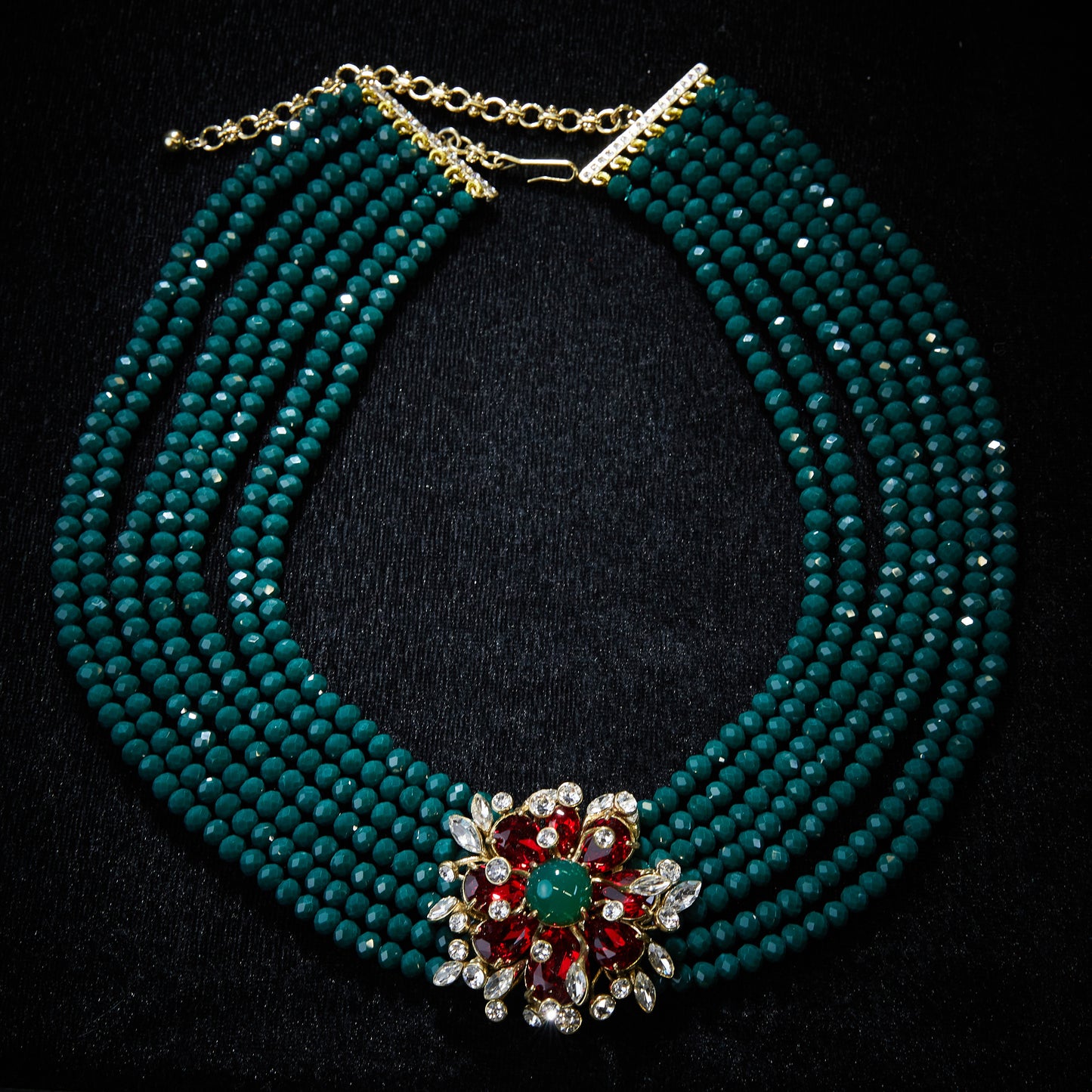 Refined Swarovski Crystal Copper Alloy Jewelry Set KK-JB0077