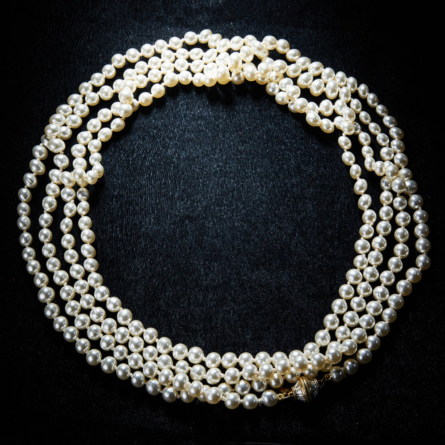 Swarovski Crystal & Imitation Pearl Copper Alloy Necklace KK-92040