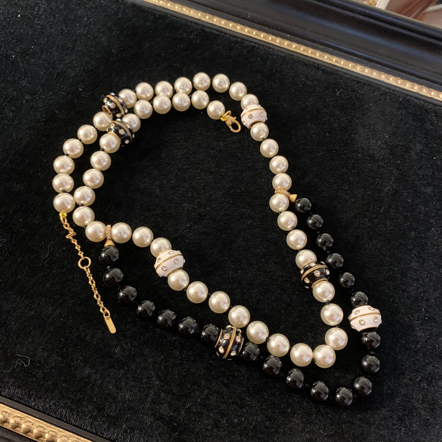 Refined Swarovski Crystal Copper Alloy Pearl-Imitation Necklace KK-92119