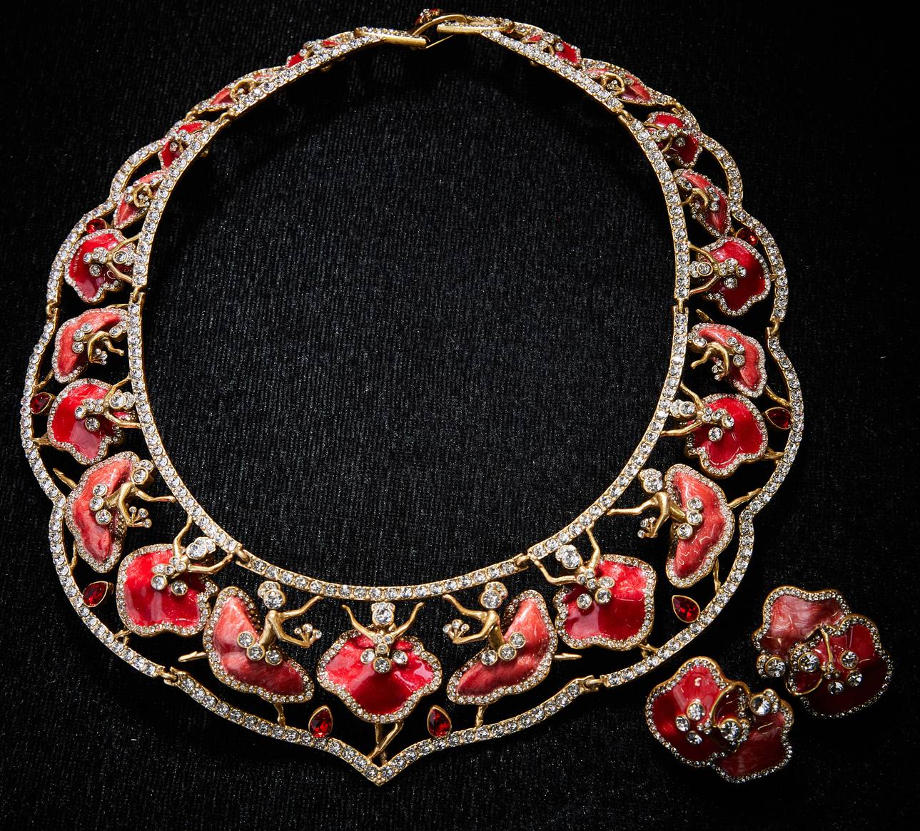 Sparkling Swarovski Crystal Copper Alloy Jewelry Set KK-JB0067