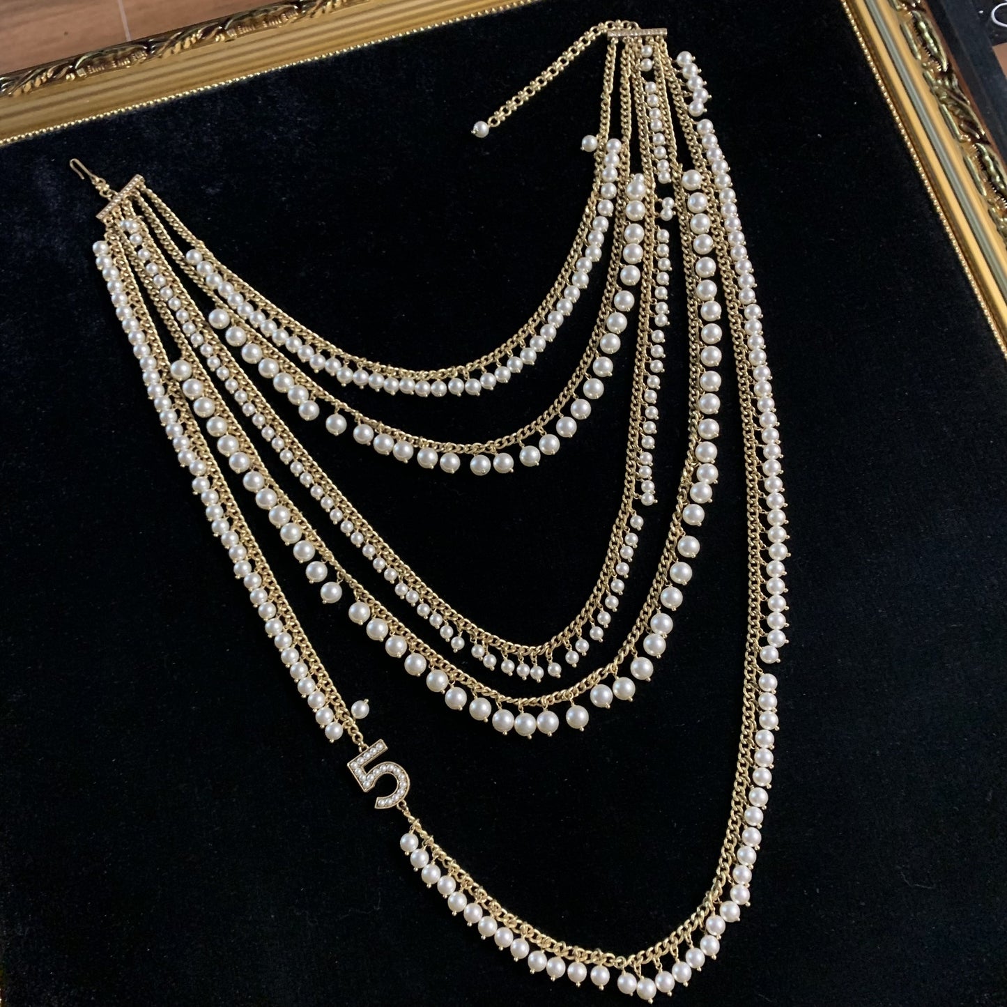 Copper Alloy Pearl-Imitation Necklace KK-92005