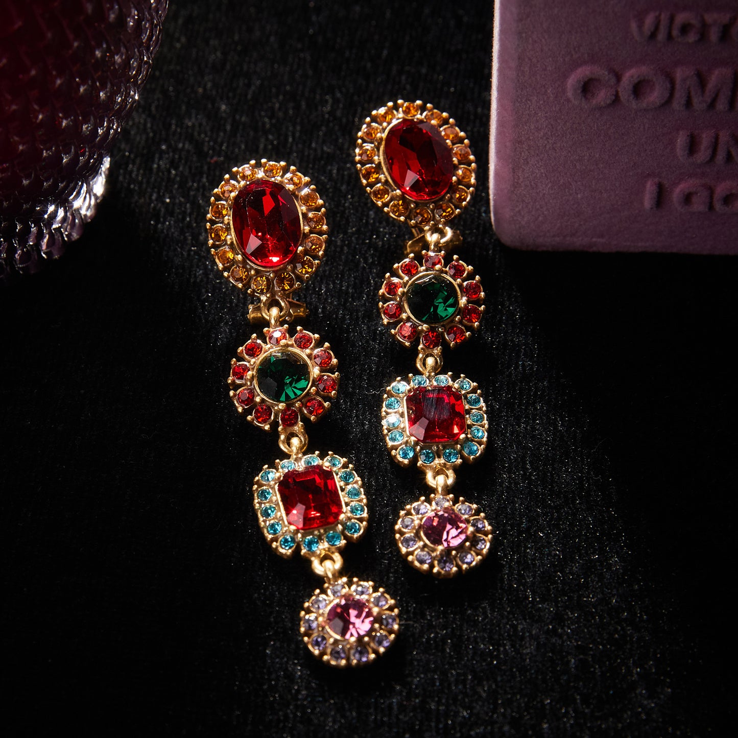 Elegant Copper Alloy Earrings   KK-9015