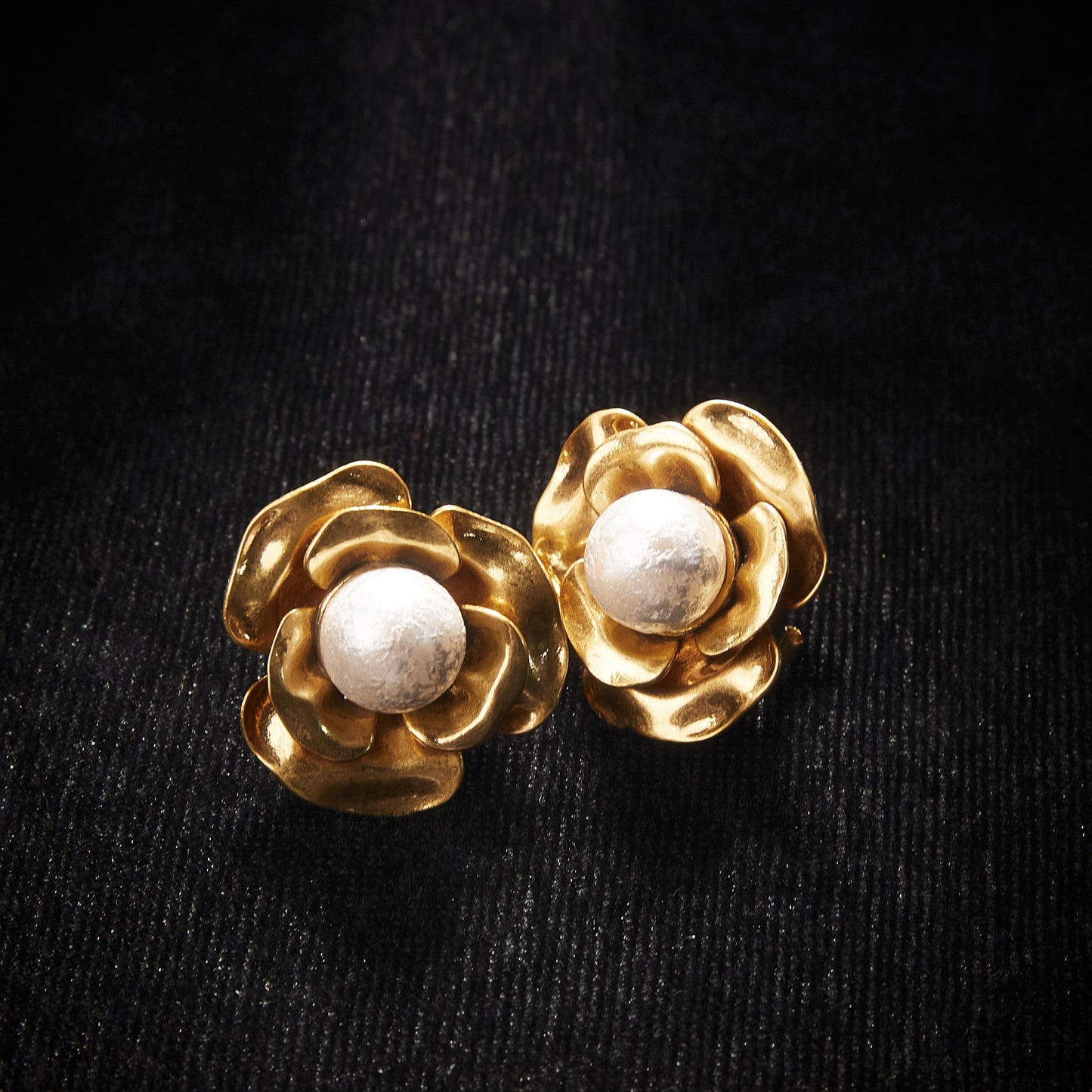 Copper Alloy Pearl-Imitation Earrings KK-91688