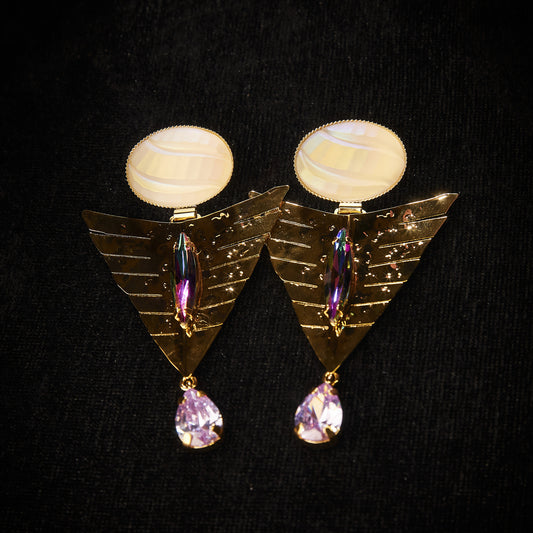 Refined Swarovski Crystal Copper Alloy Earrings KK-91661