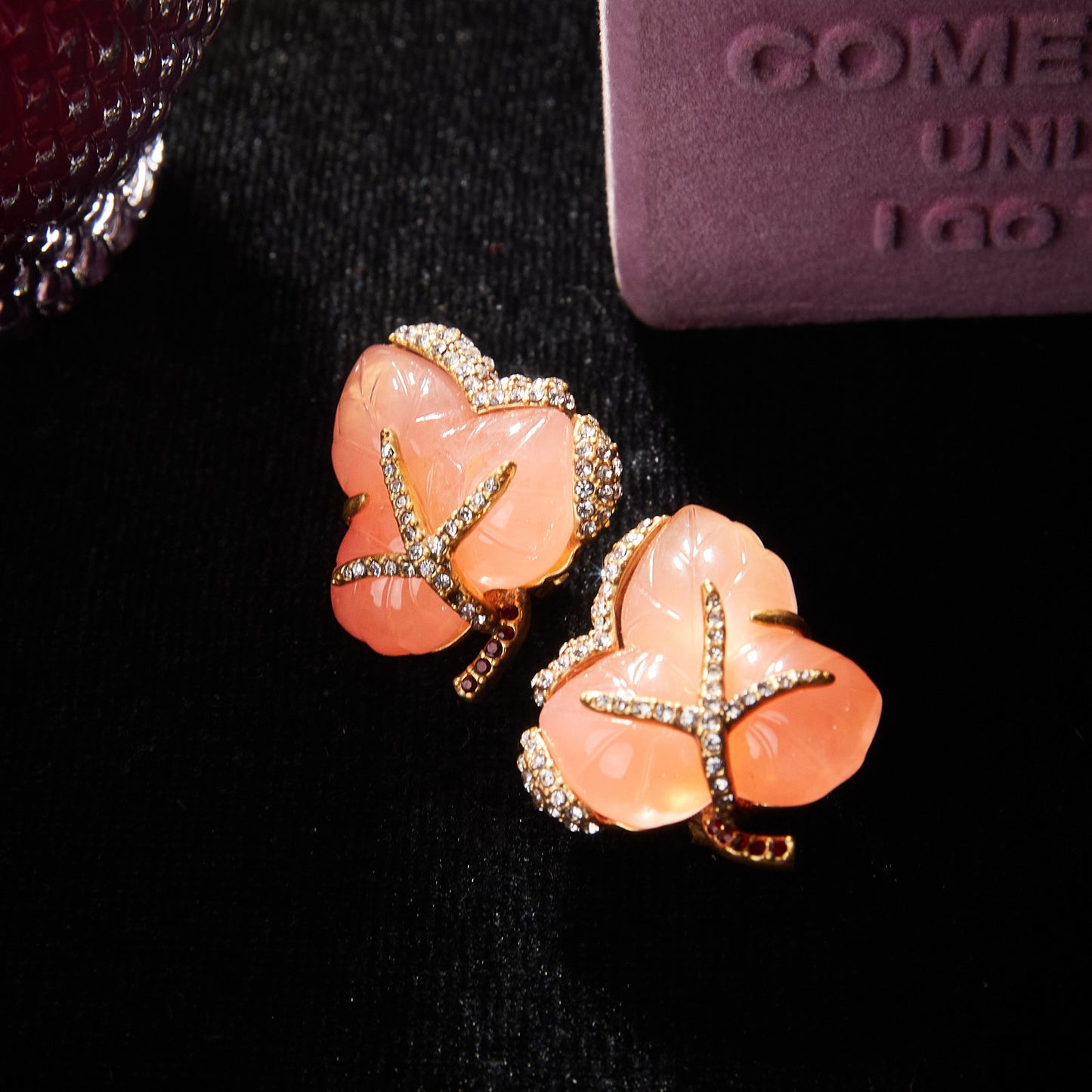 Refined Swarovski Crystal Copper Alloy Earrings  KK-9270