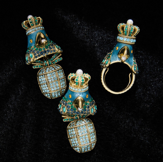 Elegant Copper Alloy Pearl-Imitation Jewelry Set KK-92167