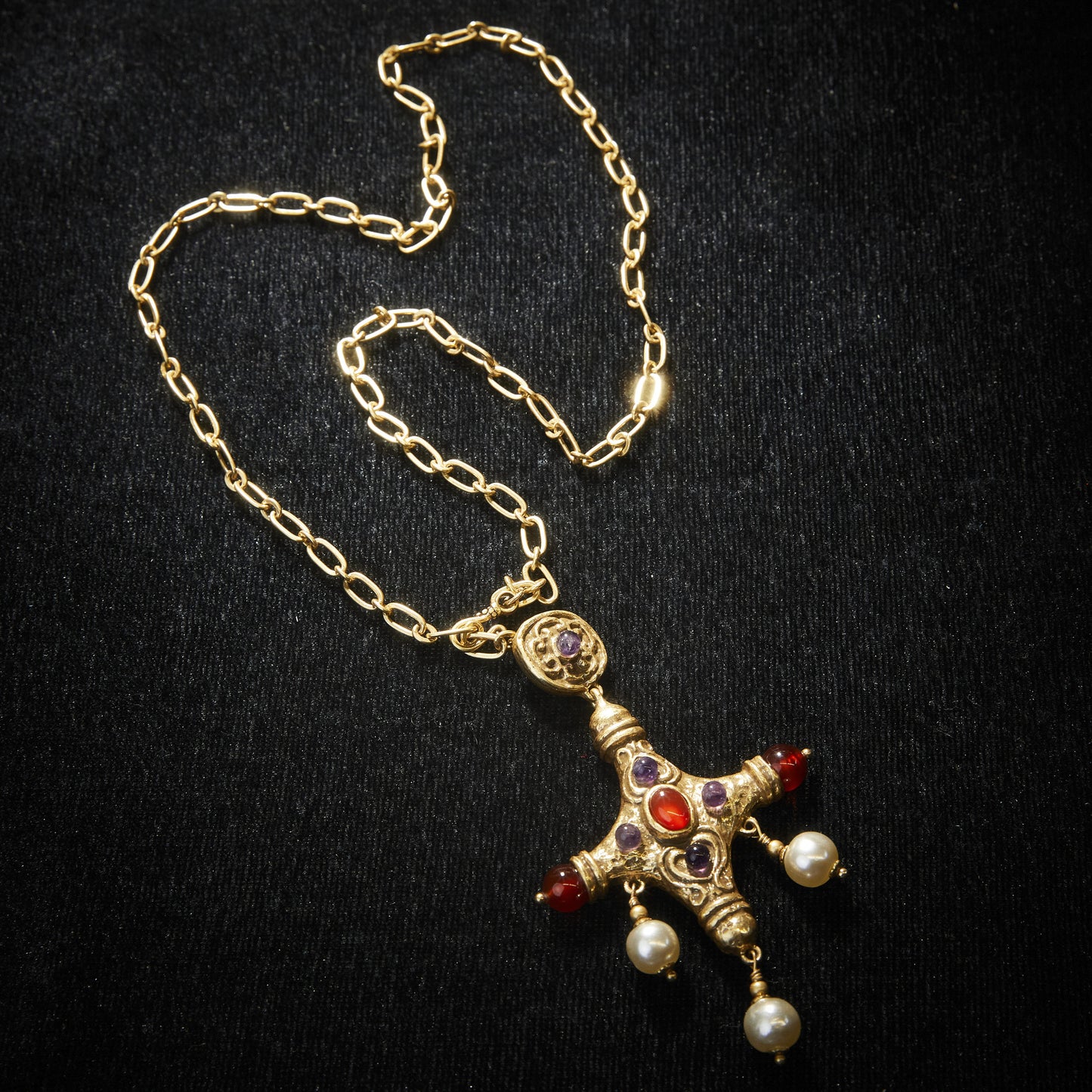 Refined Swarovski Crystal Copper Alloy Pearl-Imitation Necklace KK-91184