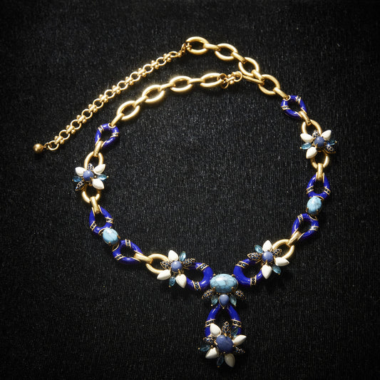 Sparkling Swarovski Crystal Copper Alloy Necklace KK-91890
