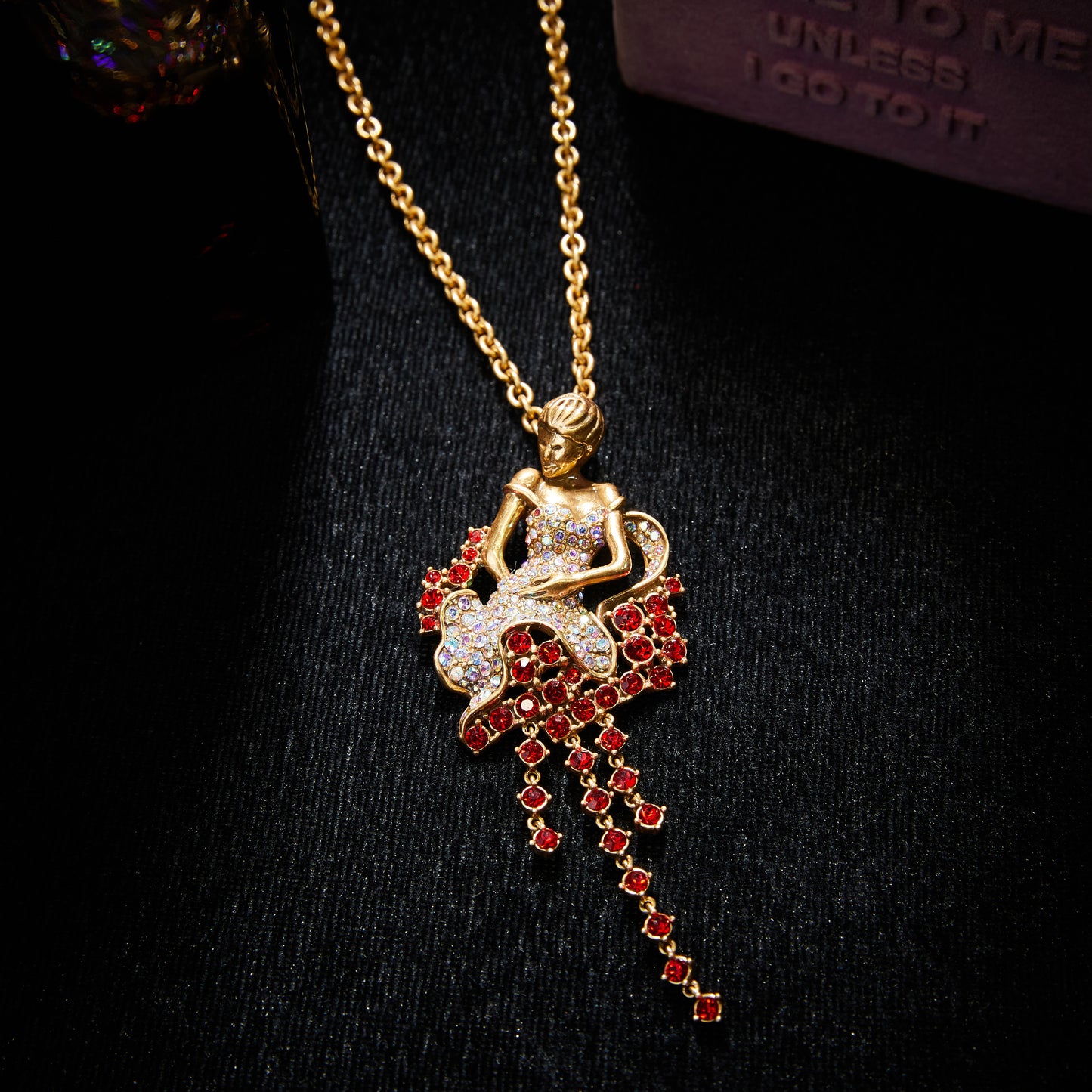 Refined Swarovski Crystal Copper Alloy Necklace  Necklace