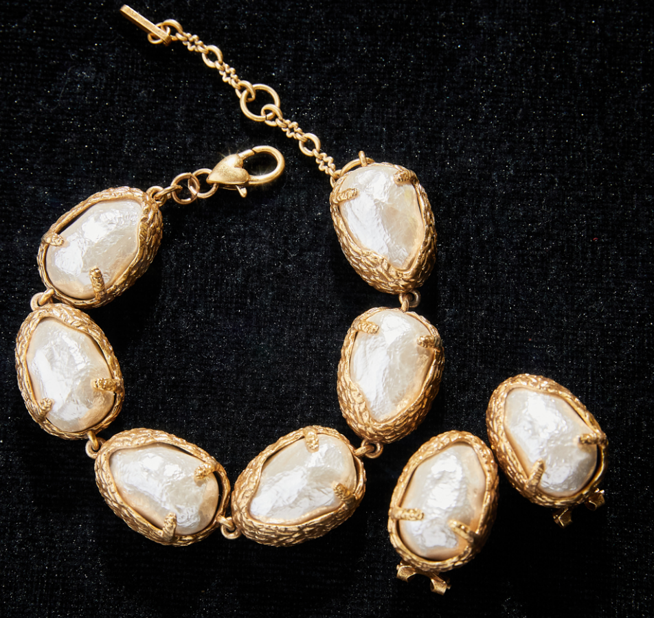 Elegant Copper Alloy Pearl-Imitation Jewelry Set KK-92078